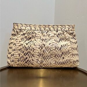 💛 Luxurious Genuine Snakeskin Clutch Purse